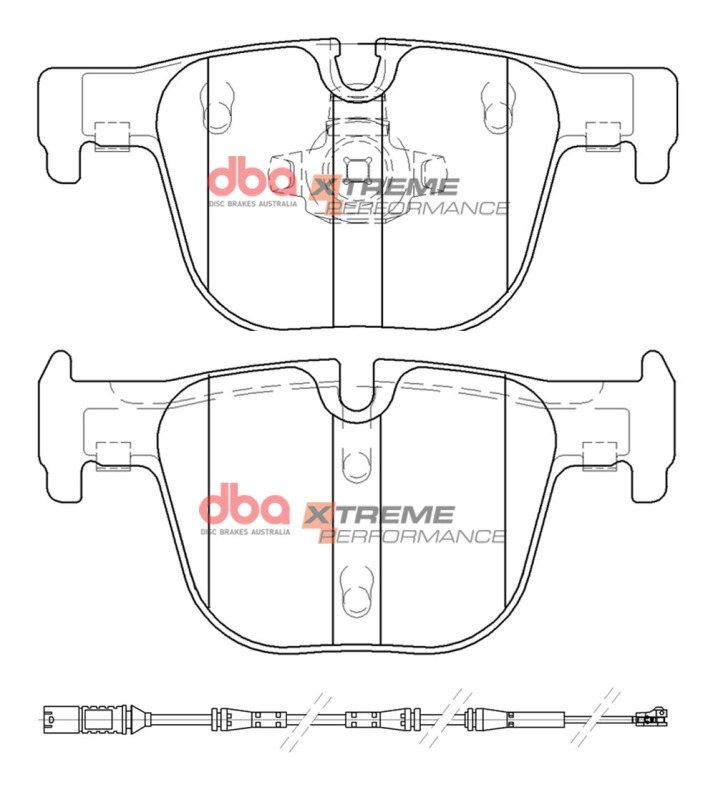 BMW 328i Brake Pads - Rear - DBA - XP Performance - `16-`18