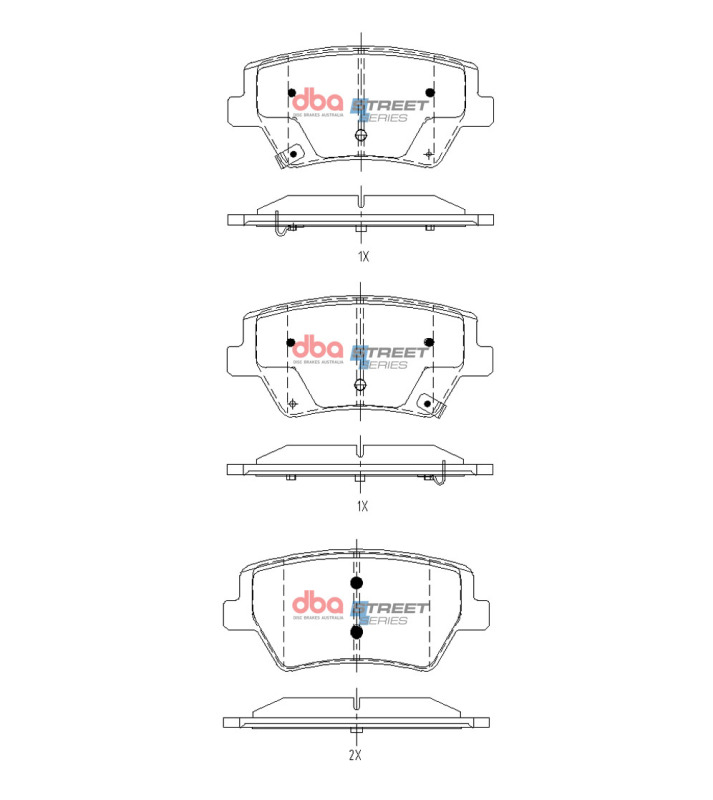 Genesis GV80 Brake Pads - Rear - DBA - Street Series - `21-`27