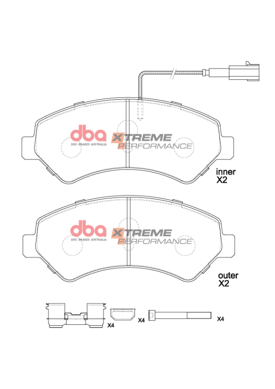 Ram ProMaster 1500 Brake Pads - Front - DBA - XP Performance - `14-`23