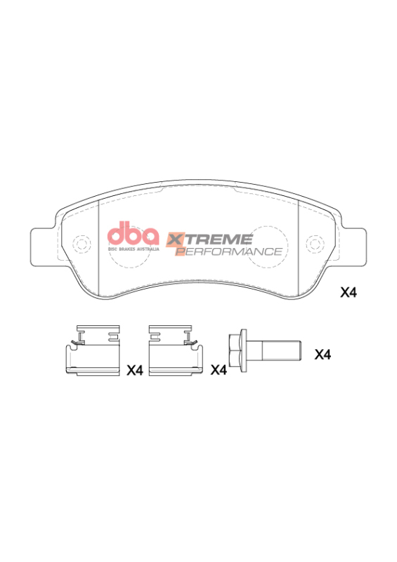 Ram ProMaster 1500 Performance Brake Pads - Rear - DBA - XP Performance - `14-`23