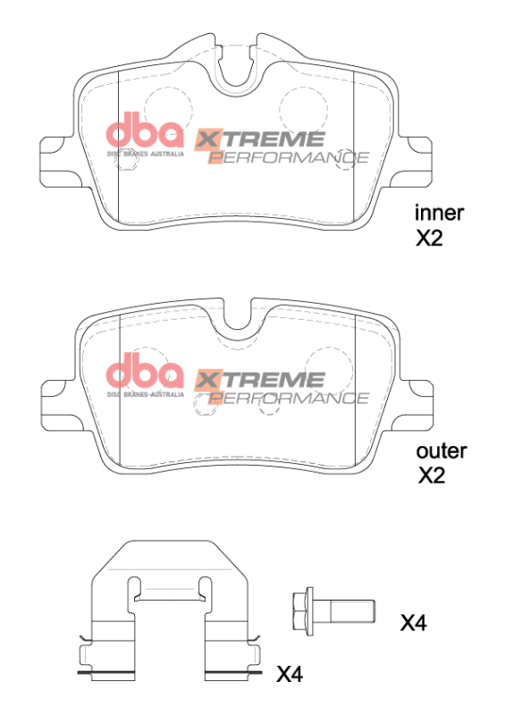 BMW 420i Brake Pads - Rear - DBA - Xtreme Performance - `23-`27