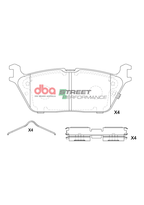 Ram 1500 Brake Pads - Rear - DBA - SP Performance - `19-`22