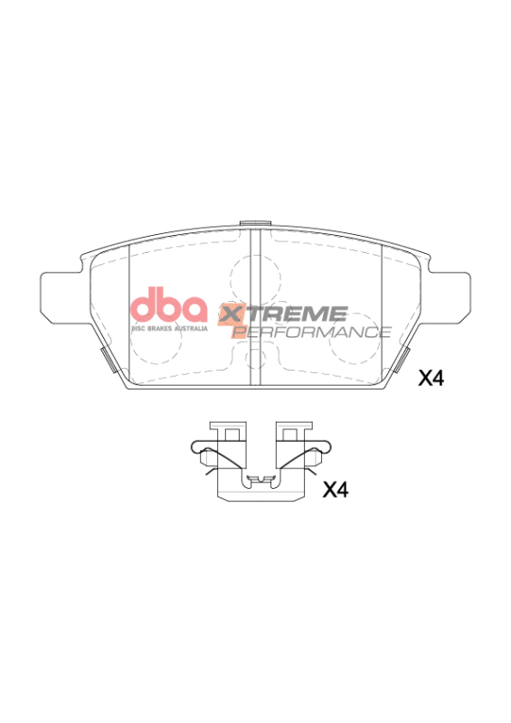 Ford Fusion Brake Pads - Rear - DBA - XP Performance - `06-`12