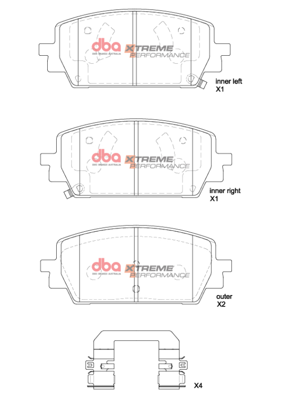 Genesis G80 Brake Pads - Front - DBA - Xtreme Performance - `21-`27