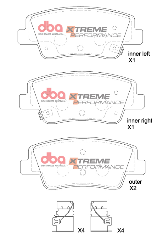 Genesis G80 Brake Pads - Rear - DBA - Xtreme Performance - `21-`22