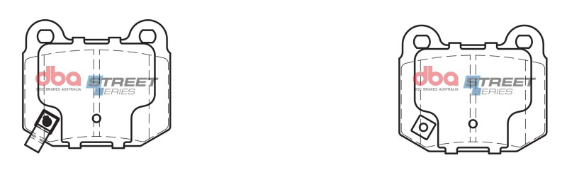 Subaru BRZ Brake Pads - Rear - DBA - Street Series - `17-`20