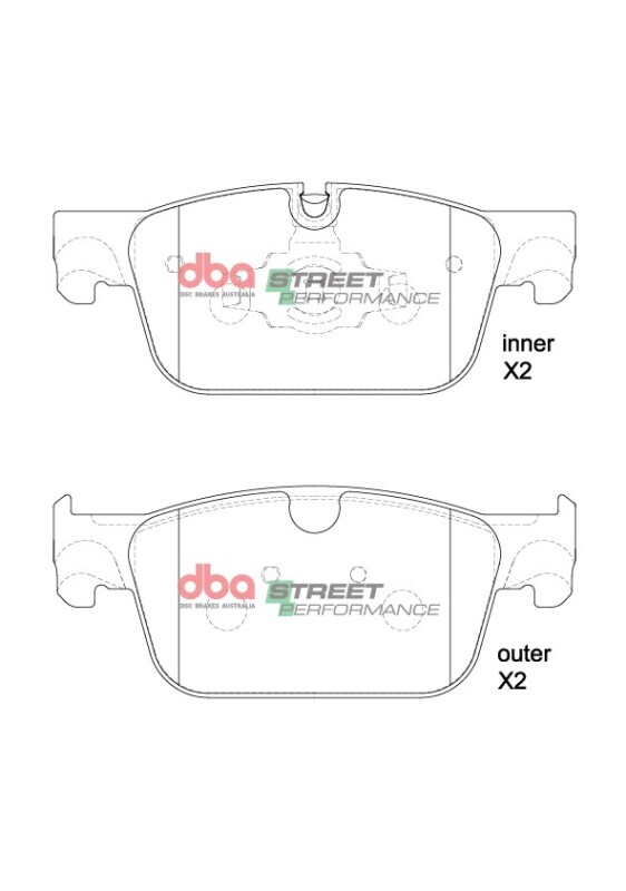 Volvo S60 Brake Pads - Front - DBA - Street Performance - `19-`22