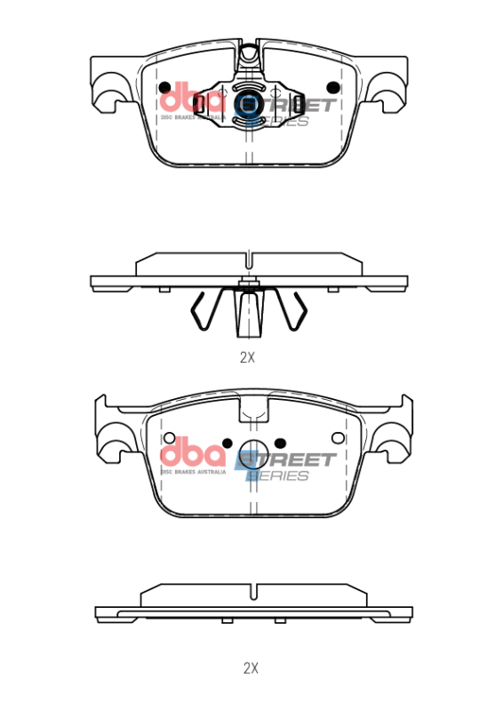 Volvo S60 Brake Pads - Front - DBA - Street Series - `19-`22