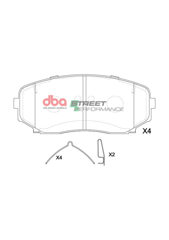 Mitsubishi Eclipse Cross Brake Pads - Front - DBA - SP Performance - `18-`27
