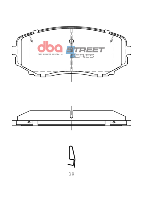 Mitsubishi Eclipse Cross Brake Pads - Front - DBA - Street Series - `18-`27