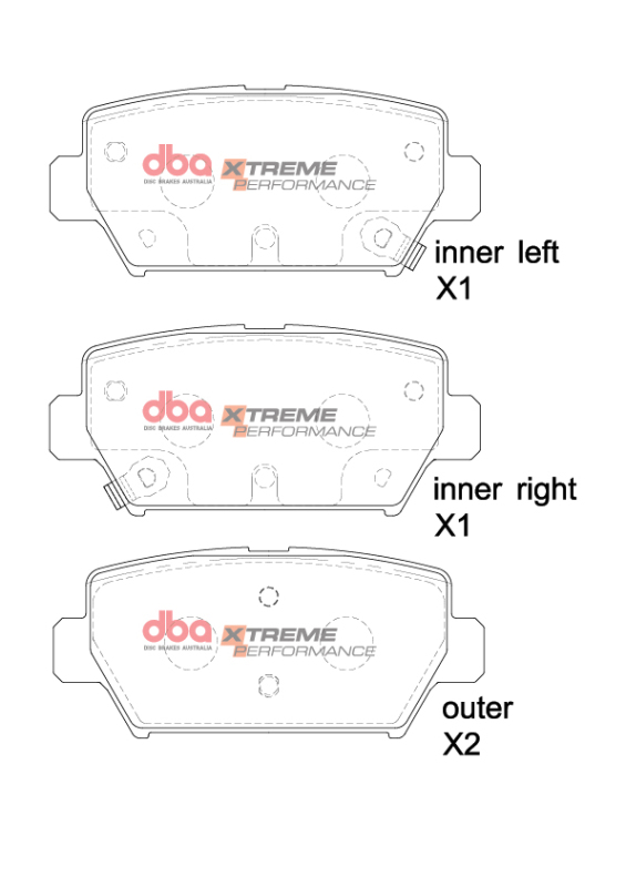 Mitsubishi Eclipse Cross Brake Pads - Rear - DBA - XP Performance - `17-`27