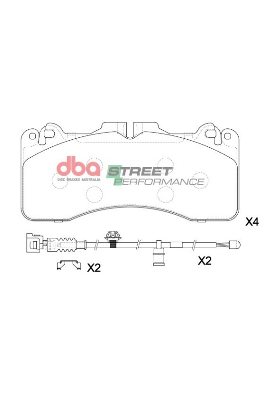 Lexus GS F Brake Pads - Front - DBA - SP Performance - `16-`20