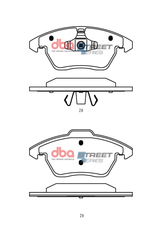 Scion FR-S Brake Pads - Front - DBA - Street Series - `13-`24