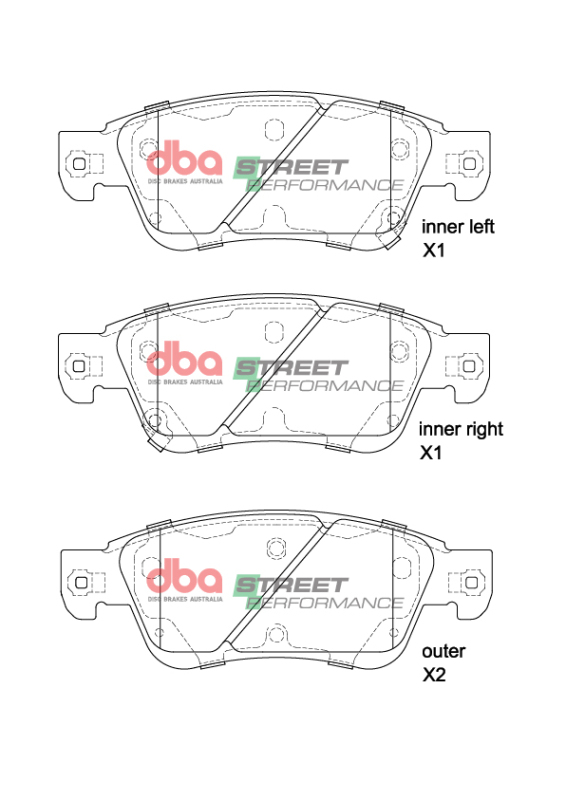 Infiniti Q60 Brake Pads - Front - DBA - Street Performance - `14-`16