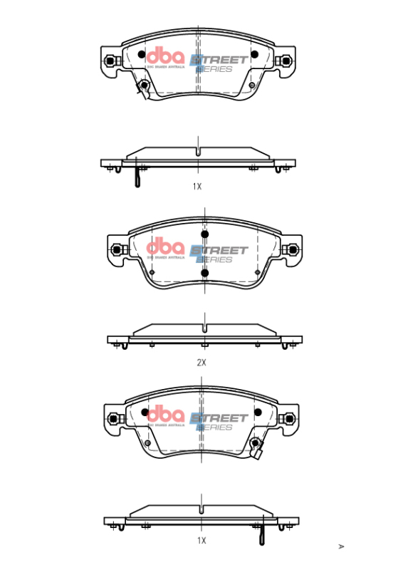 Infiniti G37 Brake Pads - Front - DBA - Street Series - `09-`13
