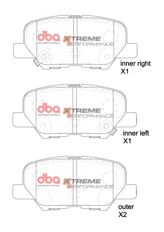 Mazda 3 Brake Pads - Rear - DBA - Xtreme Performance - `14-`17