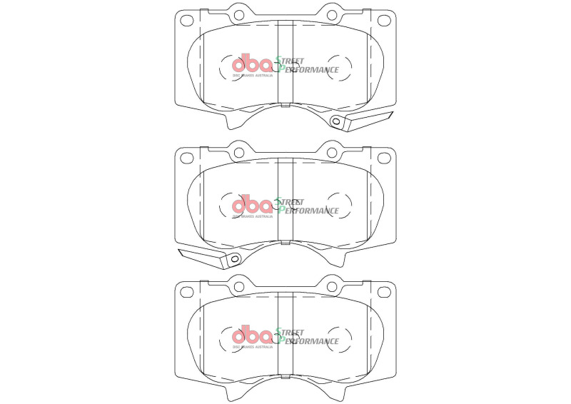 Toyota Hilux SR Brake Pads - Front - DBA - Street Performance - `24-`25