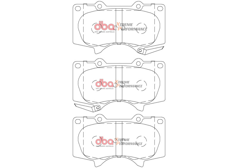 Toyota Fortuner Brake Pads - Front - DBA - XP Performance - `15-`27