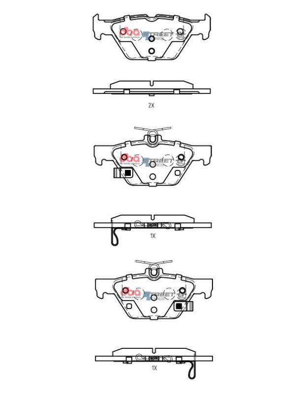 Subaru Ascent Brake Pads - Rear - DBA - SSEV Street Series - `19-`21