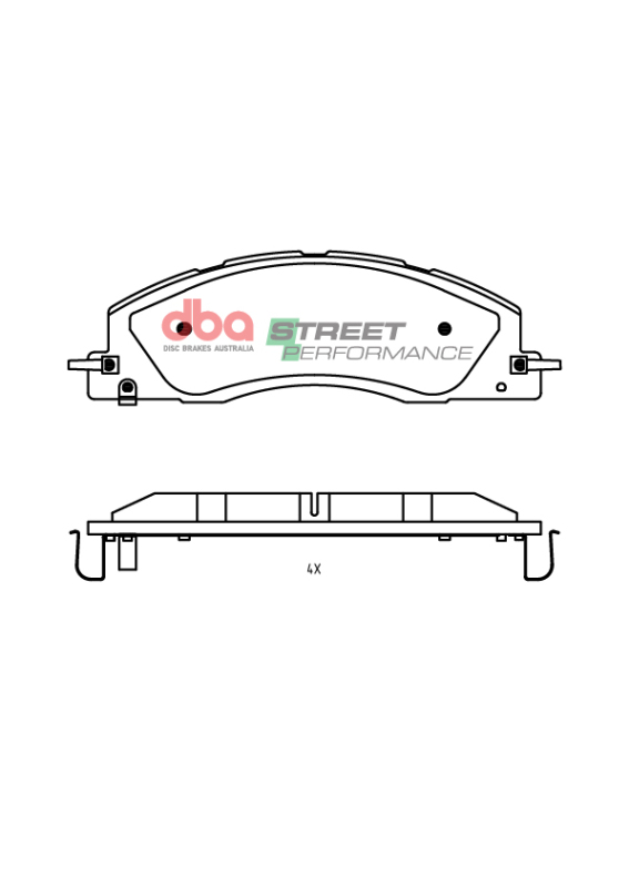 RAM 2500 Brake Pads - Front - DBA - SP Performance - `19-`27