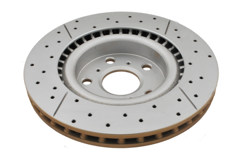 Pontiac G8 Brake Rotor (1) - Front - DBA - Street Series XGold, Cross-Drilled/Slotted, Uni-Directional - Gold - 2009