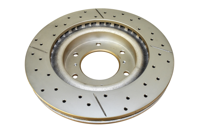 Pontiac G8 Brake Rotor (1) - Rear - DBA - Street Series XGold, Cross-Drilled/Slotted, Uni-Directional - Gold - 2009