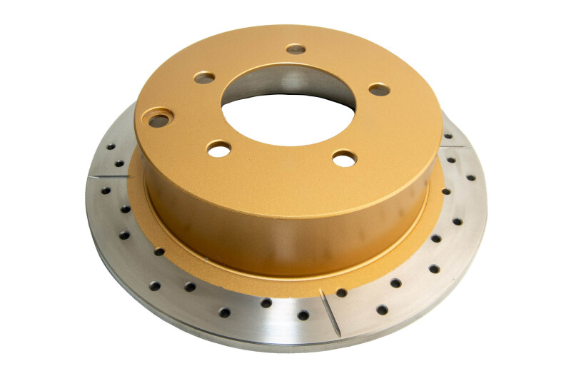 Chrysler 200 Brake Rotor (1) - Rear - DBA - XGold Slotted & Drilled - Gold - `11-`14 Chrysler 200 Brake Rotor (1) - Rear - DBA - XGold Slotted & Drilled - Gold - `11-`14