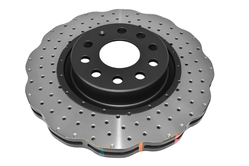 Audi A3 Brake Rotor (1) - Front - DBA - 4000 Series XD Drilled Wavey - 2006