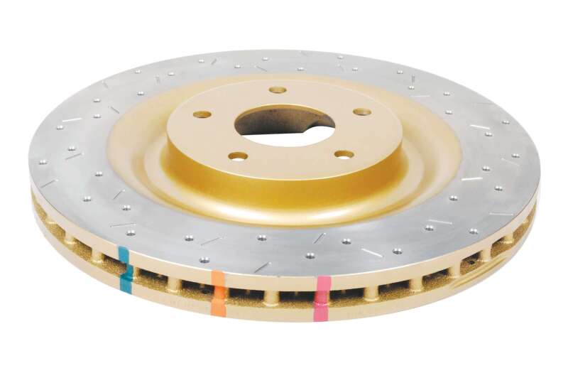 Chevrolet Corvette Brake Rotors (1) - Front - DBA - XS 4000 Series Drilled/Slotted - Gold - `05-`12 Chevrolet Corvette Brake Rotors (1) - Front - DBA - XS 4000 Series Drilled/Slotted - Gold - `05-`12
