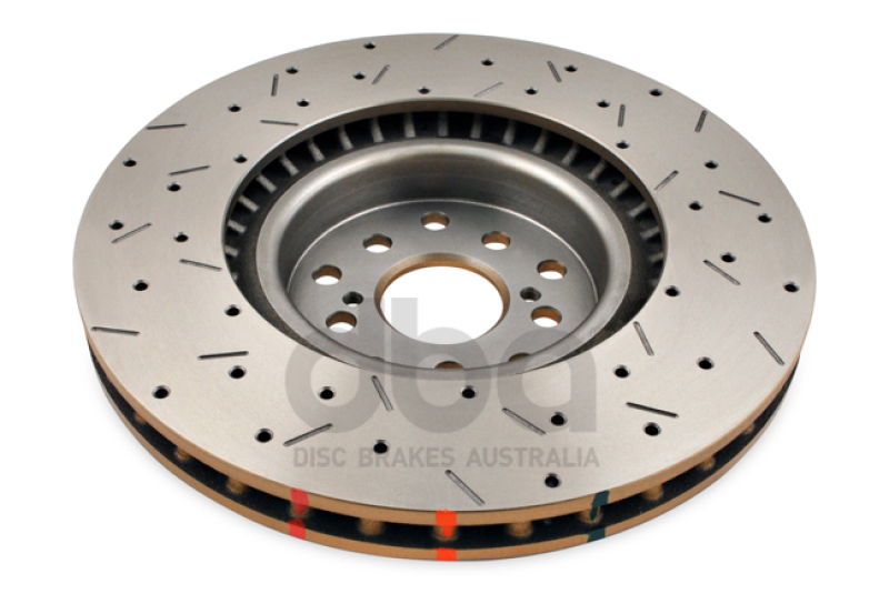 Subaru WRX STI Brake Rotor (1) - Front - DBA - 4000 Series Slotted/Drilled - `04-`12
