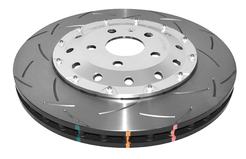 Audi TT Quattro RS Brake Rotor (2) - Front - DBA - 5000 Series T3 Slotted - Silver - `12-`13