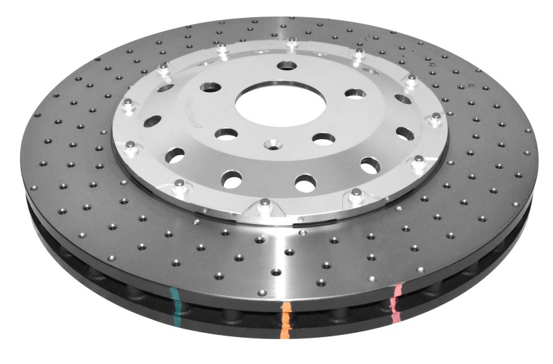 Audi TT Quattro RS Brake Rotor (2) - Front - DBA - 5000 Series Drilled - Silver - `12-`13