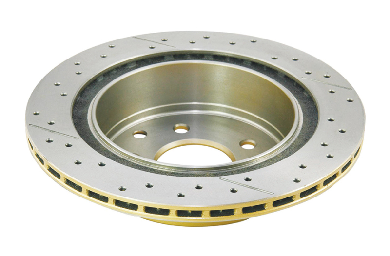 Infiniti G35 Brake Rotor (1) - Rear - DBA - Street Series XGold Drilled & Slotted - Gold - `03-`24