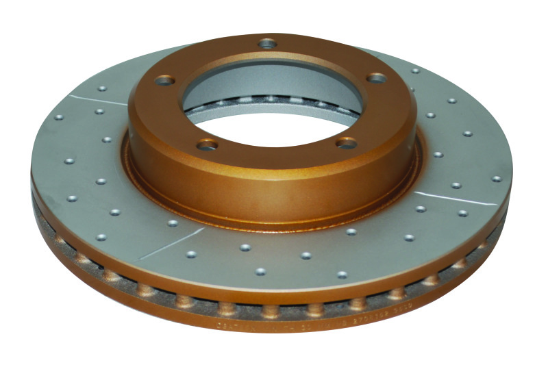 Lexus LX470 Brake Rotor (1) - Front - DBA - Street Series XGold Drilled & Slotted - Black or Gold - `98-`05