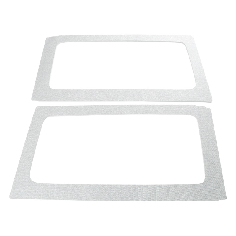 Jeep Wrangler JK 2-Door Rear Side Window Kit - DEI - Sound Deadening Side Window Trim - White - `11-`18 Jeep Wrangler JK 2-Door Rear Side Window Kit - DEI - Sound Deadening Side Window Trim - White - `11-`18