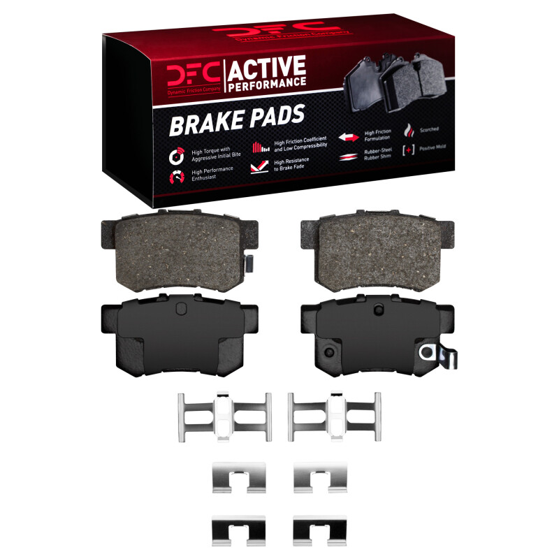 Acura CSX Brake Pads - Rear - DFC - Active Performance Pads - `87-`22