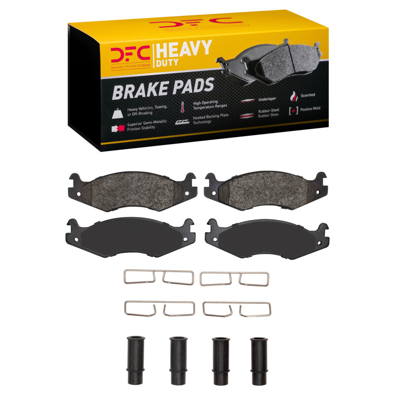 Hummer H1 Brake Pads - Rear/Front - DFC - Heavy Duty Pads and Hardware Kit - `92-`06