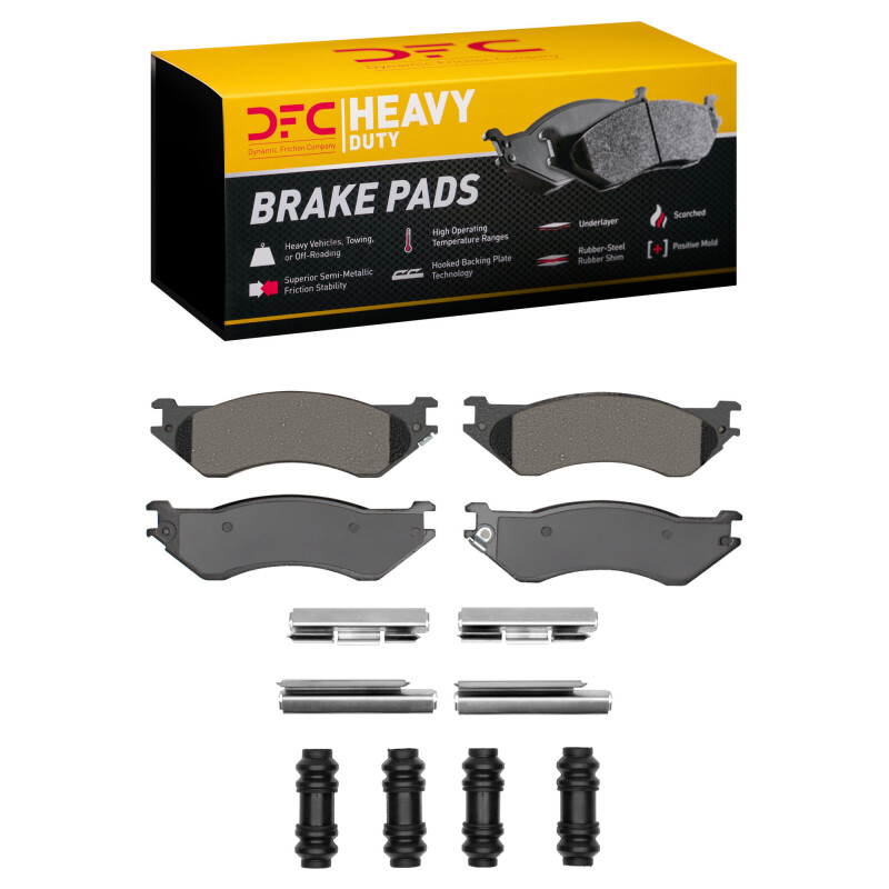 Dodge B1500 Brake Pads - Front - DFC - Semi-Metallic Heavy Duty - `97-`04