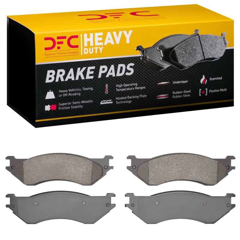 Dodge Ram 2500 Brake Pads - Front/Rear - DFC - Semi Metallic, Heavy Duty - `00-`08