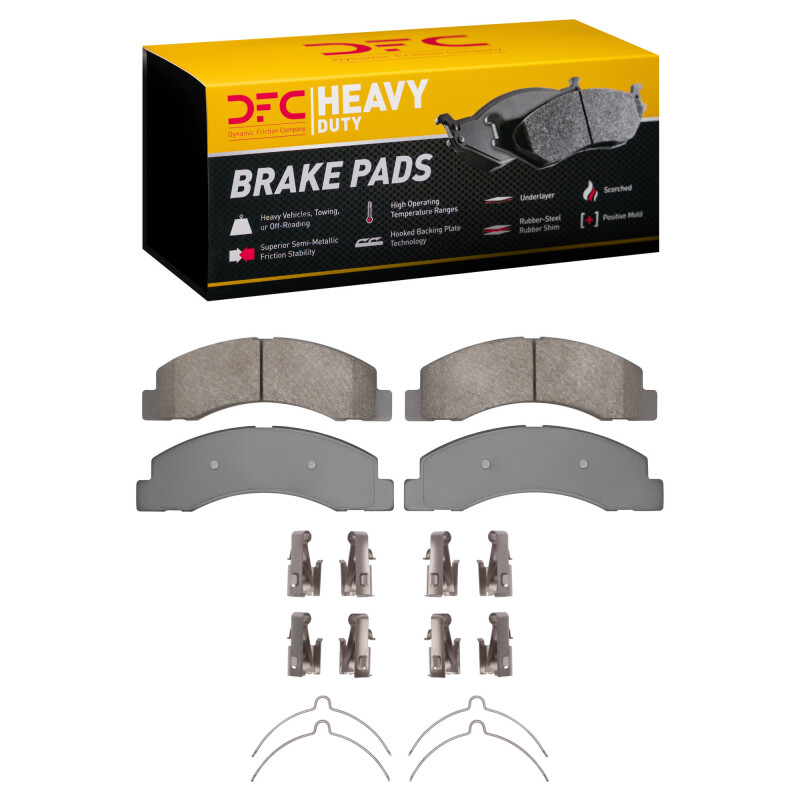Ford Excursion Brake Pads - Front - DFC - Heavy Duty Semi-Metallic - `99-`05