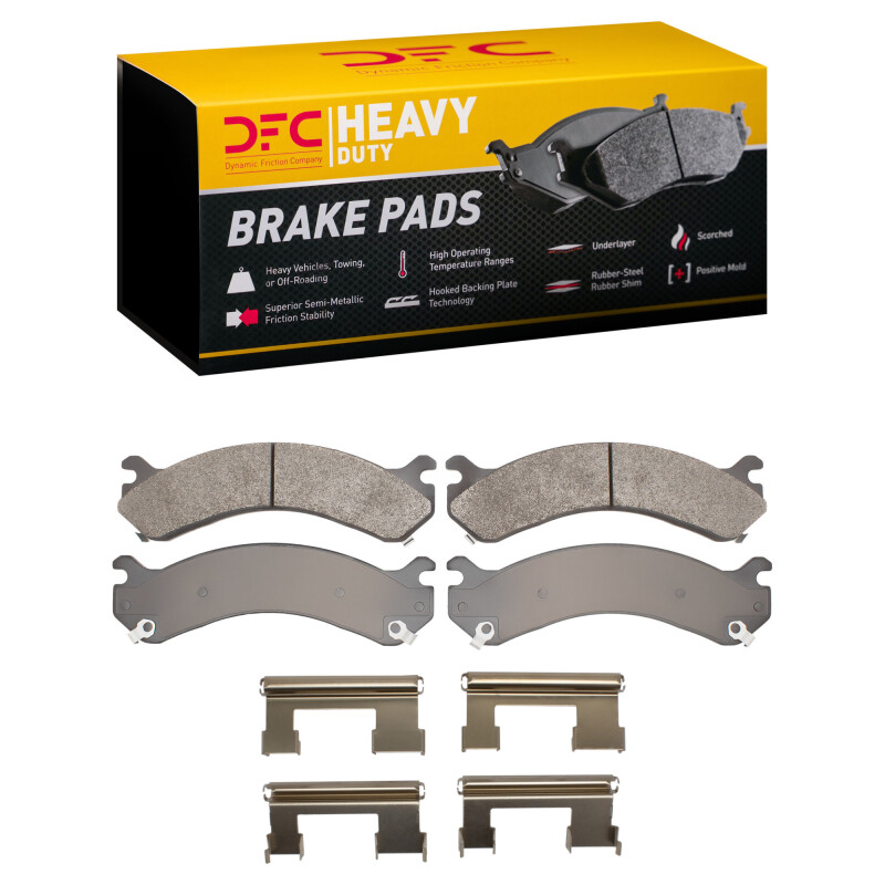 Chevrolet Silverado 3500 Brake Pads - Rear - DFC - Heavy Duty Semi-Metallic - `01-`10