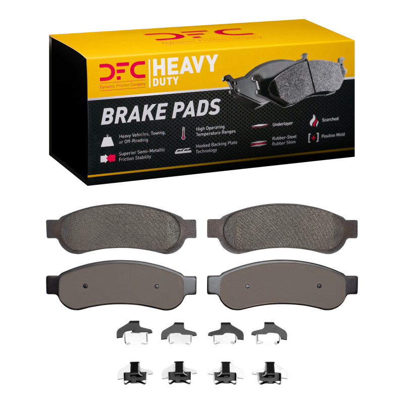 Ford F-350 Super Duty Brake Pads - Rear - DFC - Semi-Metallic Heavy Duty - `05-`10