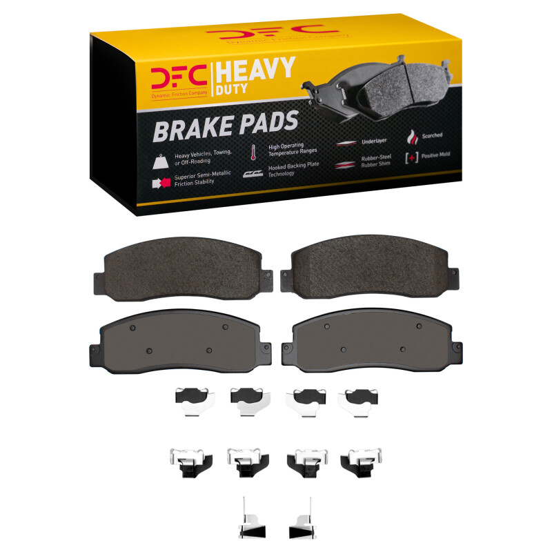 Ford F-250 Brake Pads - Front - DFC - Semi Met Heavy Duty - `10-`12