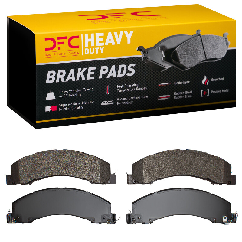 Dodge Ram 4500 Brake Pads - Front + Rear - DFC - Semi Metallic Heavy Duty - `08-`25