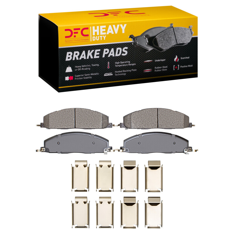 Ram 4000 Brake Pads - Rear - DFC - Heavy Duty Semi-Metallic - `09-`18