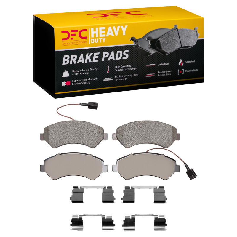 Ram ProMaster 2500 Brake Pads - Front - DFC - Heavy Duty Semi-Metallic - `14-`25