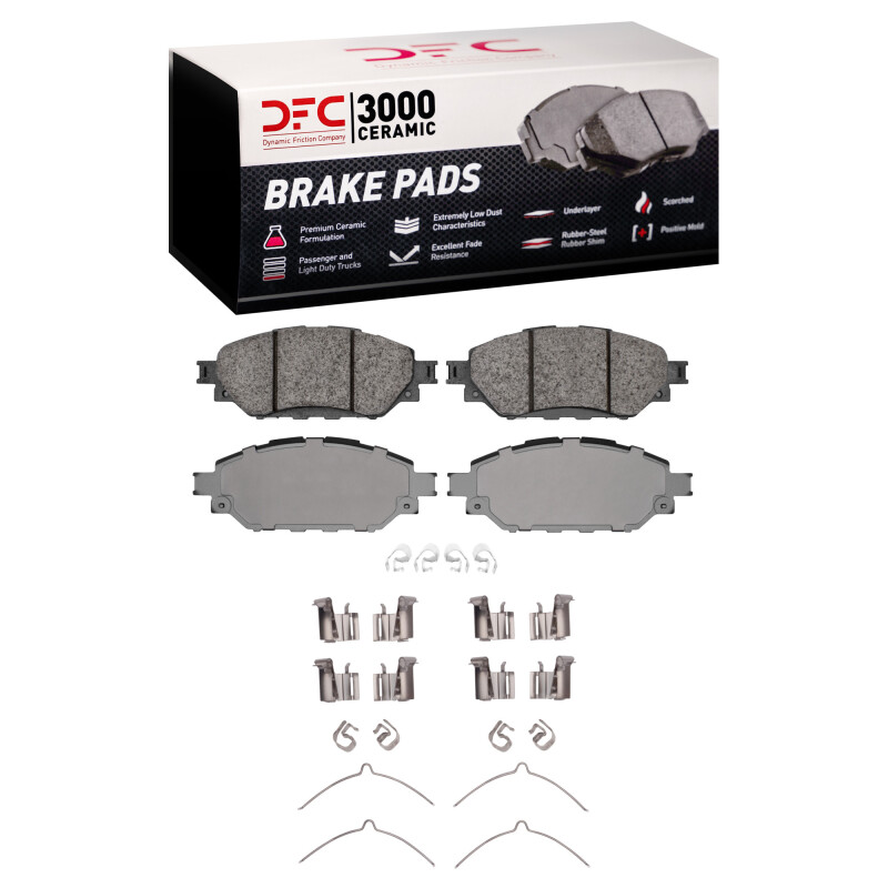 Toyota Hilux Brake Pads - Front - DFC - 3000 Ceramic - `16-`25