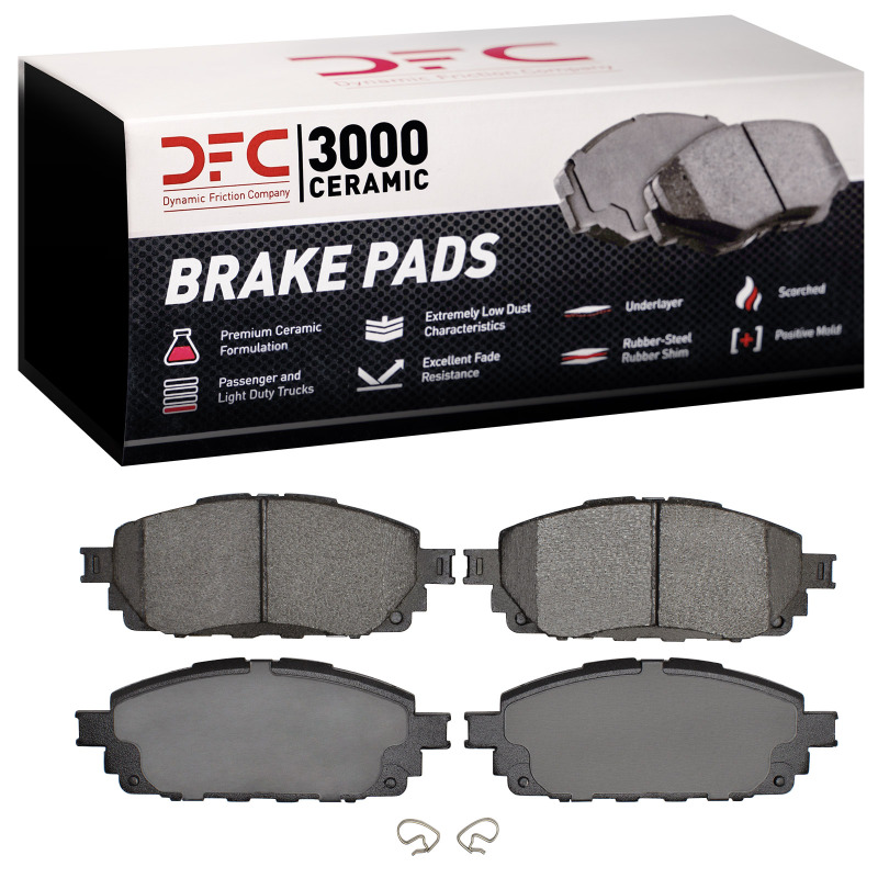 Toyota Hilux Brake Pads - Front - DFC - 3000 Semi-Metallic - `16-`25