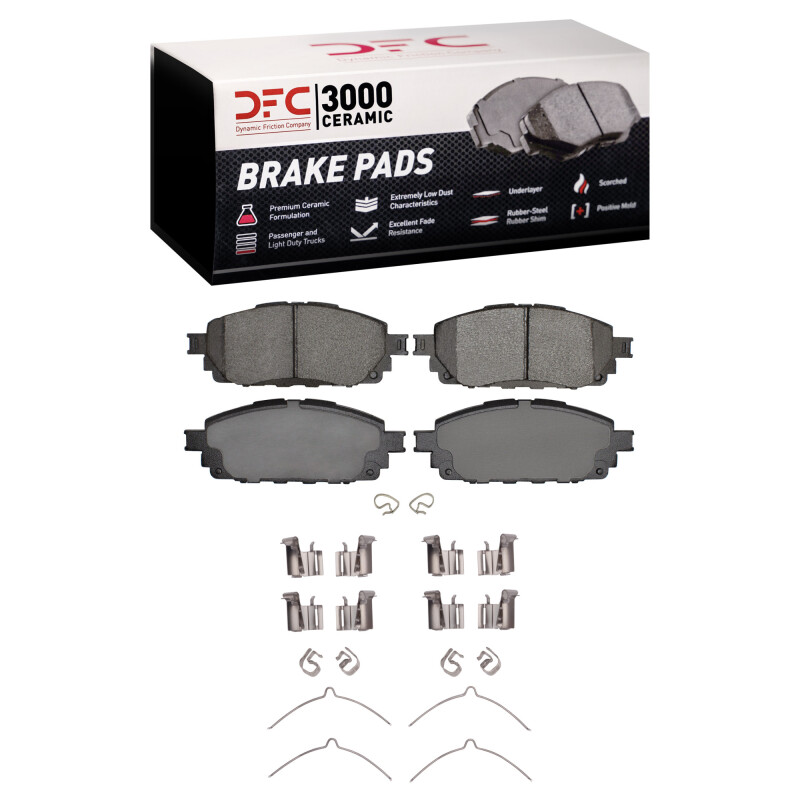 Toyota Hilux Brake Pads - Front - DFC - 3000 Semi-Metallic - `16-`25