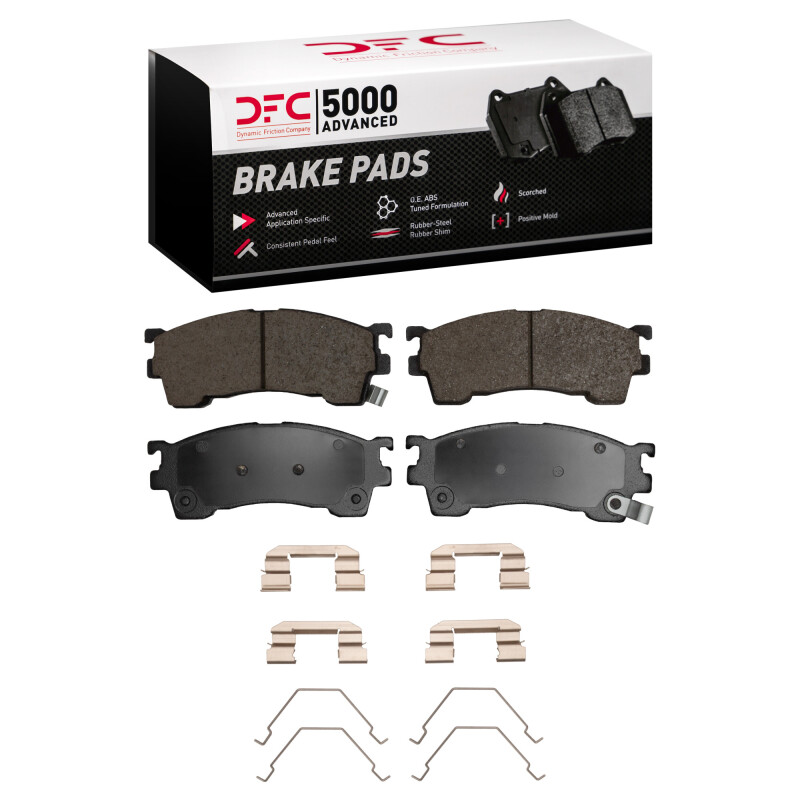 Mazda Protege Brake Pads - Front - DFC - 5000 Advanced Ceramic - `98-`03
